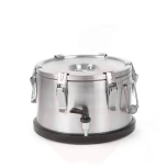 Isotermiline konteiner 10L kraaniga Profi Line HENDI hõbedane ⌀330x(H)220mm