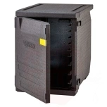 Termokandur 155L Cam GoBox eestlaetav 600x400mm konteineritele reguleeritavate juhikutega Cambro must 770x540x(H)687mm