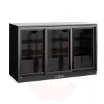 Baarikülmik 308L Arktic kolme lükanduksega must 220-240V/160W 1350x520x(H)865mm