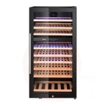 Veinijahutuskap 230L 91-pudelit 2-tsooniga Arktic must 569x595x(H)1215mm