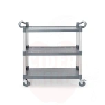 Teeninduskäru 1010x500x(H)960mm 3-riiuliga polüpropüleen suur AmerBox