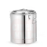 Isotermiline transpordimahuti 36L HENDI Kitchen Line hõbedane ⌀400x(H)500mm