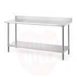 Darbo stalas 1200x600x(A)950mm HENDI Budget Line su užlenkimu