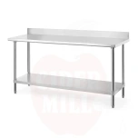 Darbo stalas 1800x600x(A)950mm HENDI Budget Line su užlenkimu