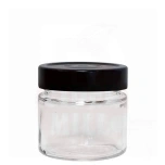 Klaaspurk 156ml – kõrge klappkaan must (24 tk)