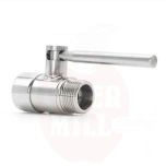 Kuulkraan 3/4"F x 3/4"M DN15 roostevaba teras