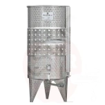 Kääritusmahuti 1000L koonilise põhjaga jahutusega õhkujuvkaanega roostevaba teras