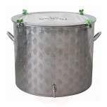 Fermenter 50L Kombucha Troll wide with handles stainless steel