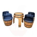 Laud 56/66x77cm tammevaadist 2 tooliga