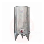 Kääritusmahuti 1000L koonuspõhjaga õhkujuvkaane ja ∅300 luugiga roostevaba teras