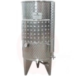 Tank 300L gekühlt Konusboden mit Luftschwimmdeckel Edelstahl