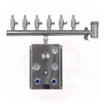 Süsteem 10-positsiooniga lämmastik juhtplokiga