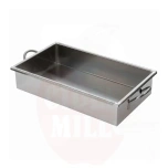 Keptuvė 70x40 stačiakampė su rankenomis nerūdijantis plienas