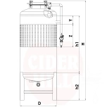 Survemahuti 500L veesärk roostevaba