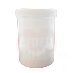 Plastpurk 1200ml kaanega, valge (läbipaistmatu)