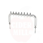 Väljastustorn 8 kraaniga LINDR COLD BRIDGE U8 roostevaba teras