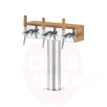 Väljastustorn 3 kraaniga LINDR GRAND roostevaba teras tammepuit