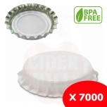 Kronkorken ⌀29 weiß (7000 Stück) BPA-frei