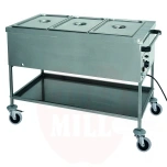 AISI 304 soojendusega käru (FORCAR MULTISERVICE) 1170x650mm CT1760 (CT1760RF2) roostevabast terasest