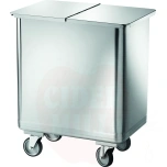 Stainless Steel Hopper on Wheel with Removable Lid (FORCAR MULTISERVICE) 610x400mm