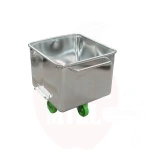 Mahuti-vann 300L roostevaba ratastel 680x690x950mm