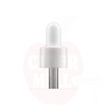 Korkpipett 10ml pudelile valge sile 53mm