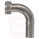 Šļūtenes savienojuma elkonis 3/4SK x 20mm šļūtenei