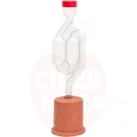 Käymislukko 2-kupla kumitulpalla ∅50mm