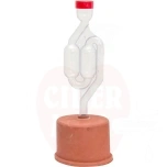 Käymislukko 2-kupla kumitulpalla ∅65mm