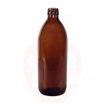 Klaaspudel Apteek 500ml pruun