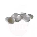 Plastkork 38mm 100tk valge kleebisega