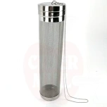 Hop tube 66x300mm with chain stainless steel