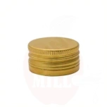 Golden screw cap pre-threaded ⌀18 (100 pcs)