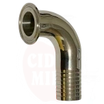 Klamber-liitmik 1,5"/50,5mm põlv 32mm voolikule