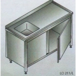 Laud 900x700x850mm valamu vasakul kapp (roostevaba)
