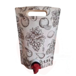 Säilituskott 1,5L püstine pouch-up hele (+80C)