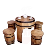 Laud 4-taburetiga (tammevaadist)