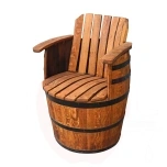 Ąžuolinės statinės kėdė 56cm x 82cm