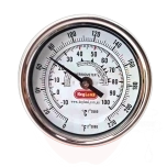 Termomeeter 3" sihikuga pikk vars 132mm roostevaba teras