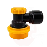 Kuullukustusliitin 8mm Duotight must-kollane vedelik