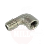 Põlv 1/4" BSP välis-sisekeere roostevaba teras