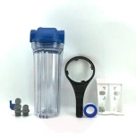 Filter housing 10" food grade plastic max 4.8bar/+50°C