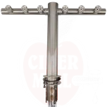 Õlletorn T-kujuline 6 kraaniga roostevaba