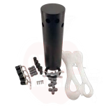 Õlletorni komplekt 4-le kraanile must Phantom (ilma kraanideta)