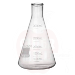 Kolb 3000ml Erlenmeyer borosilikaatklaas