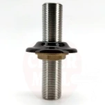 Shank 100mm threaded 5/8" with nut and sealing collar stainless steel