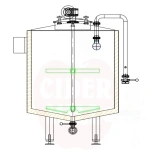 Segumikser 1000L isobaarne roostevaba