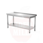 Laud riiuliga – polditud sügavus 600mm HENDI Kitchen Line 1200x600x(H)850mm (seinaga)