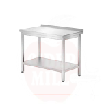 Laud riiuliga – polditud sügavus 600mm HENDI Kitchen Line 1000x600x(H)850mm (seinaga)