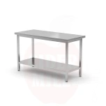 Darbo stalas 800x600x(A)850mm centrinis su lentyna surenkamas HENDI Profi Line